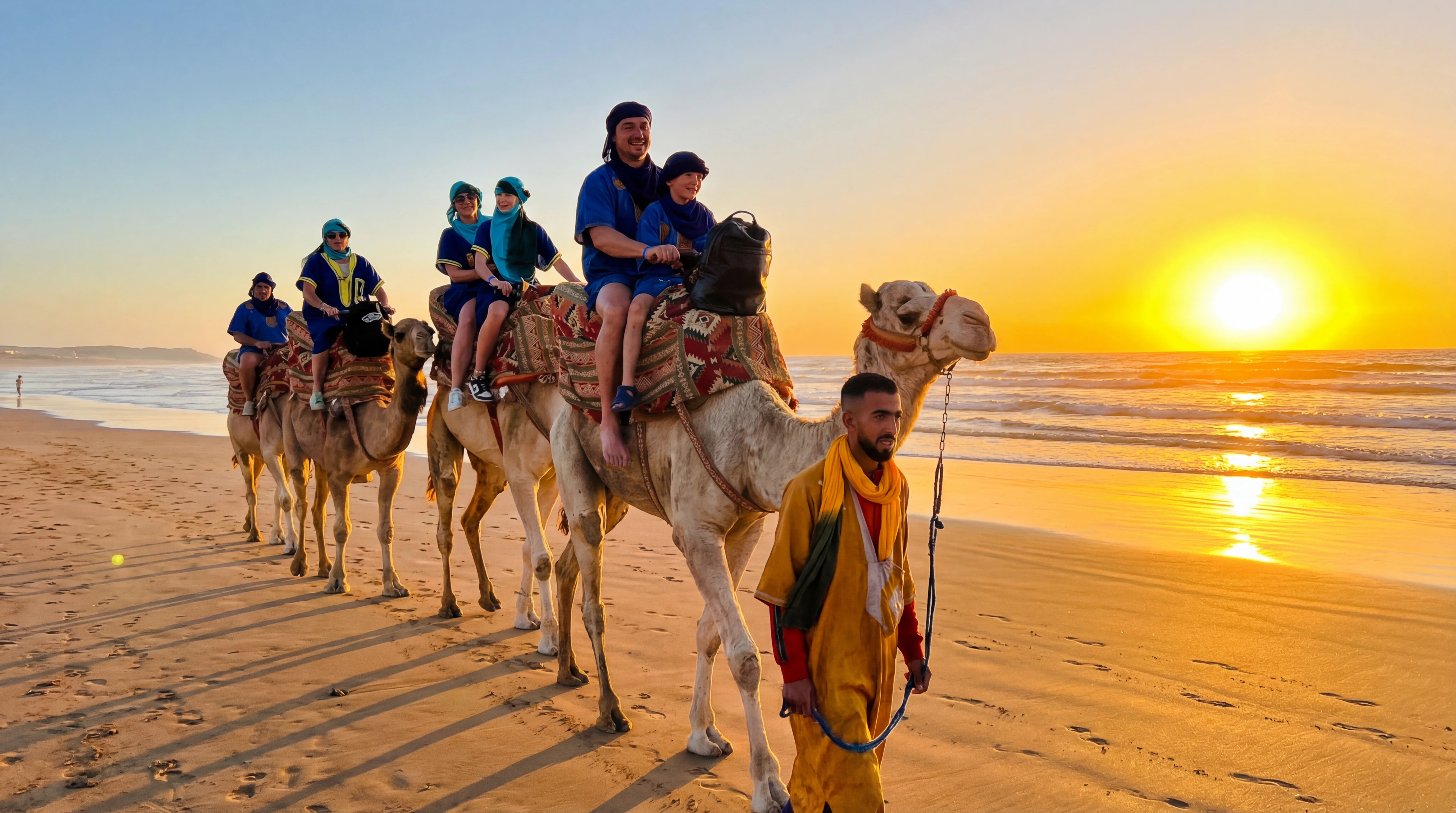 Sunset Camel Ride in Agadir Beach
